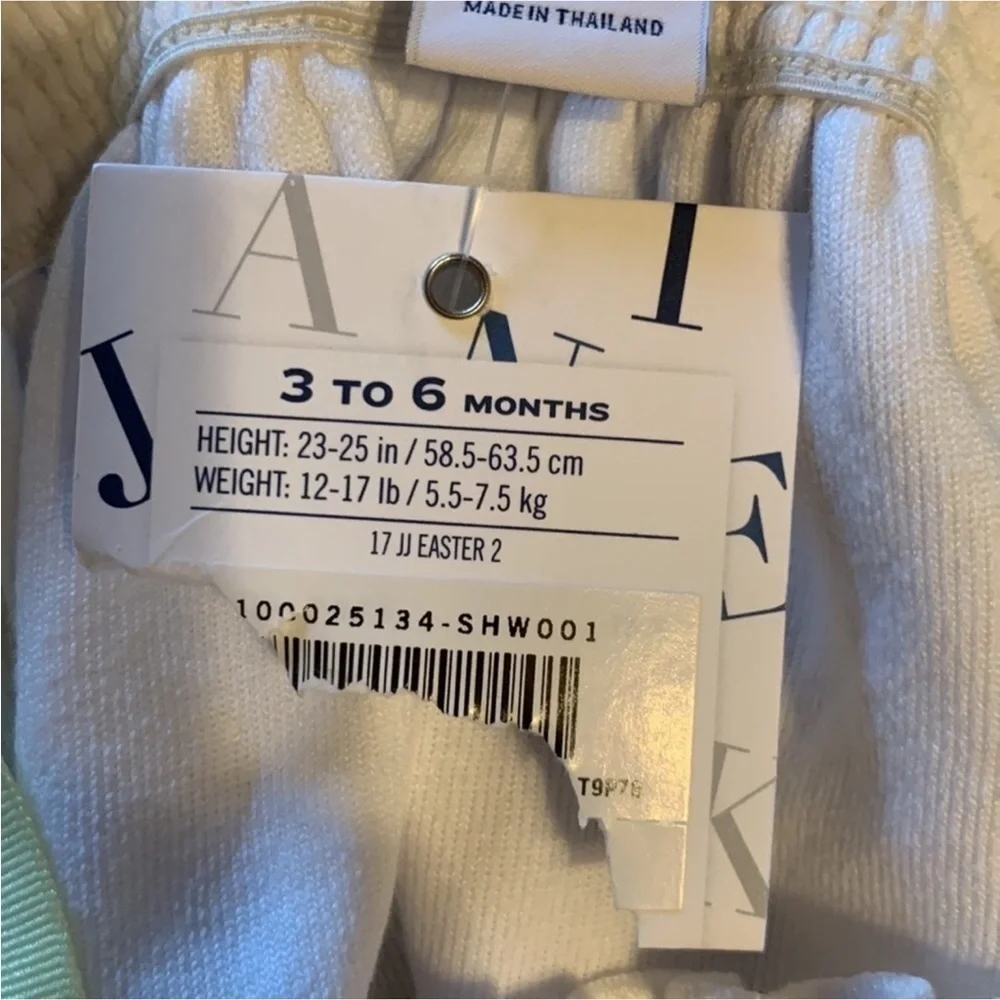 Janie and Jack white terry cover-up / summer dress Size 3-6 Months New with tag
